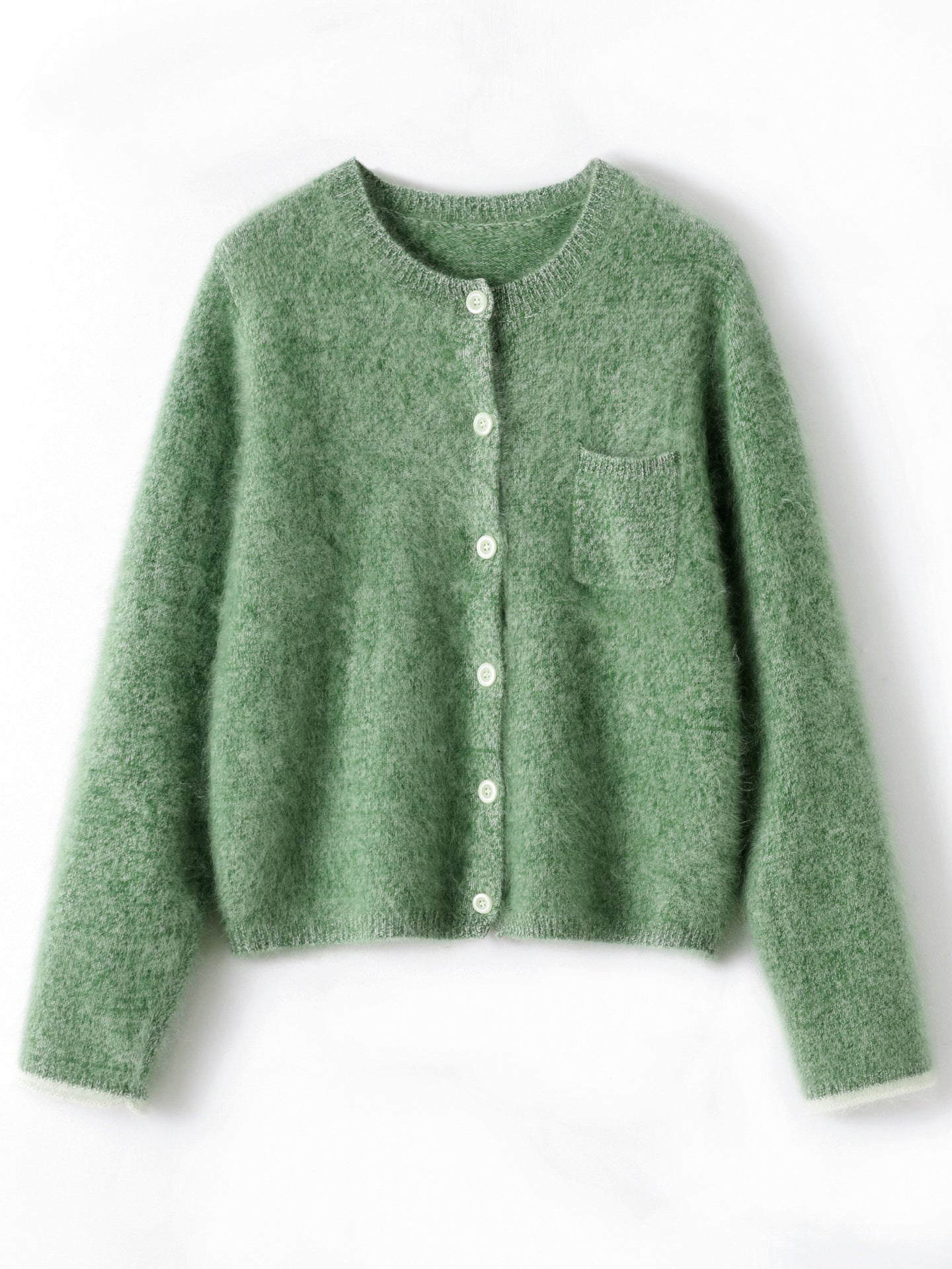 Pure Cashmere Knitted Cardigan Sweater