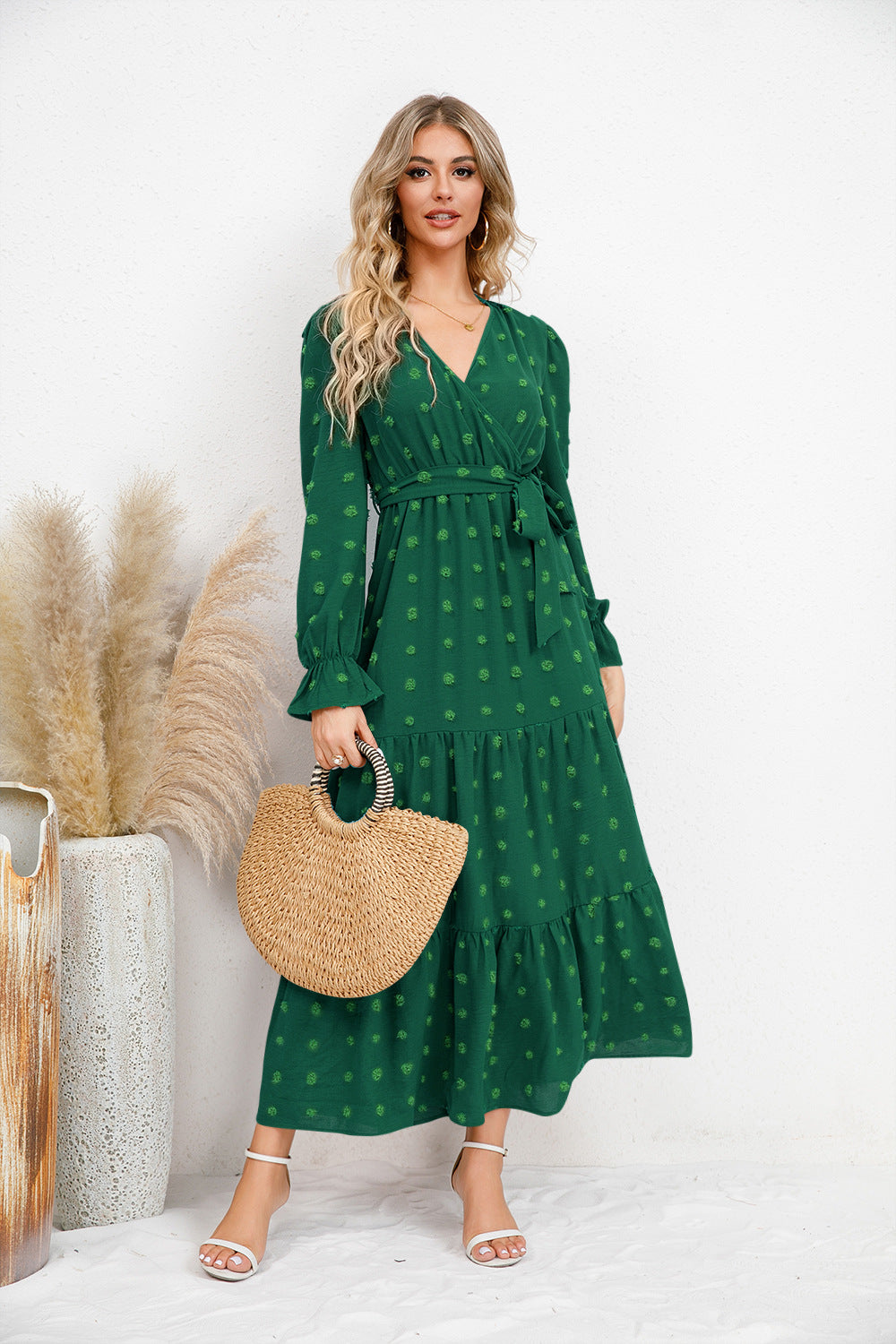 Pure Color Casual Dress