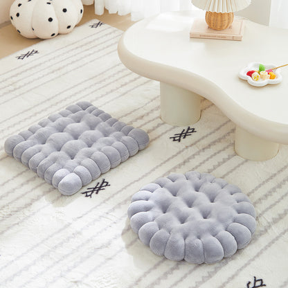 Pure Color Milk Velvet Seat Cushion