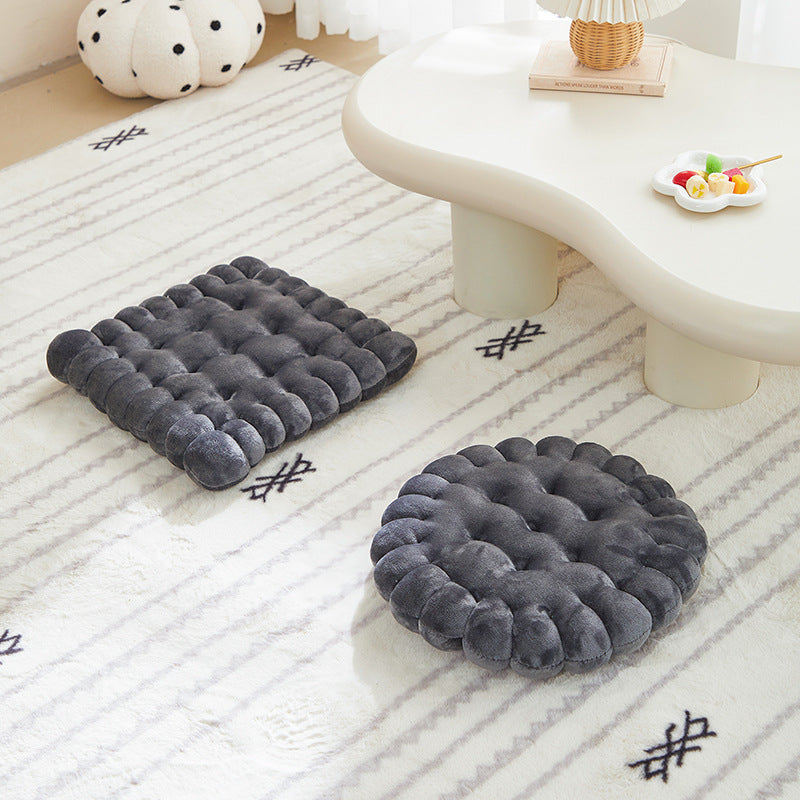 Pure Color Milk Velvet Seat Cushion