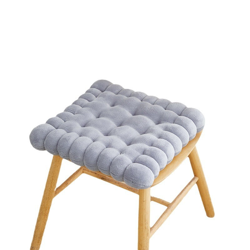Pure Color Milk Velvet Seat Cushion