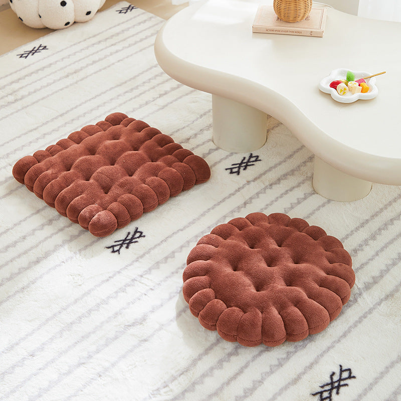 Pure Color Milk Velvet Seat Cushion