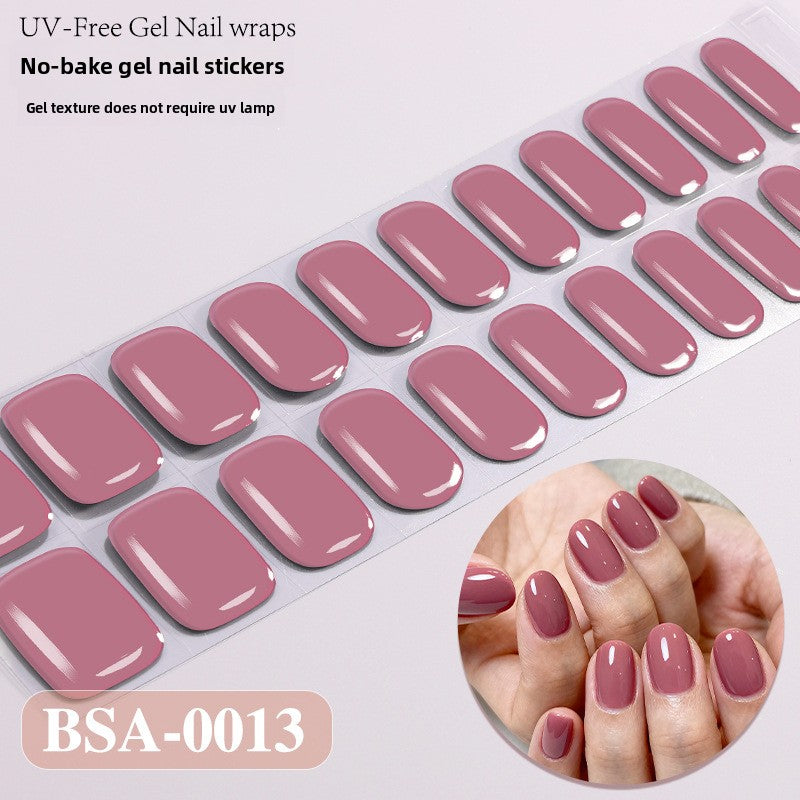 Pure Color No-Bake Gel Nail Stickers