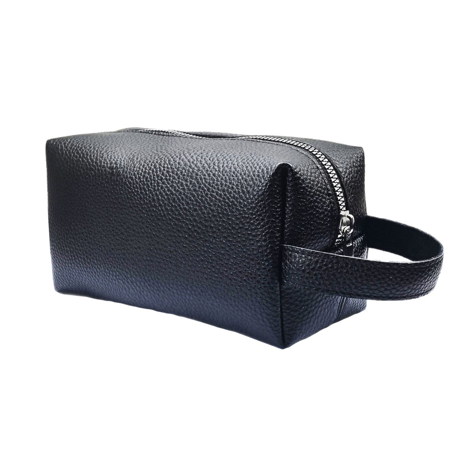 Pure Color PU Cosmetic Bag Waterproof Portable Storage