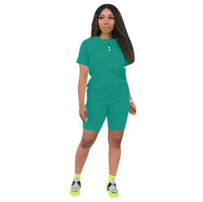 Pure Color Sports Suit Casual Two-Piece