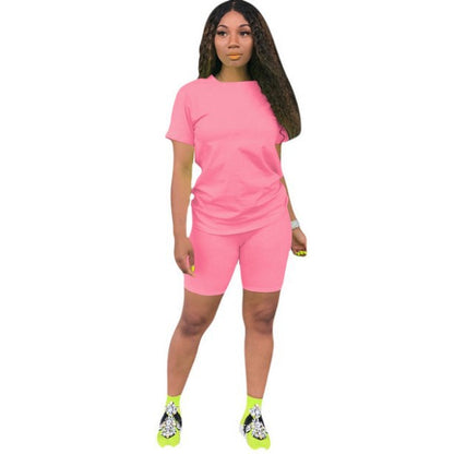 Pure Color Sports Suit Casual Two-Piece