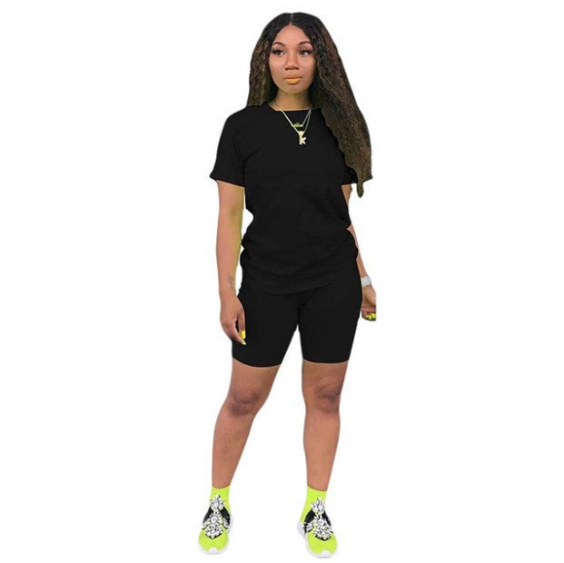 Pure Color Sports Suit Casual Two-Piece