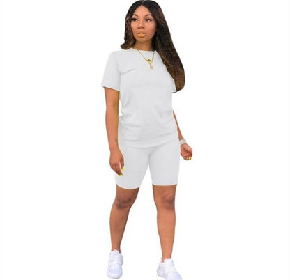 Pure Color Sports Suit Casual Two-Piece