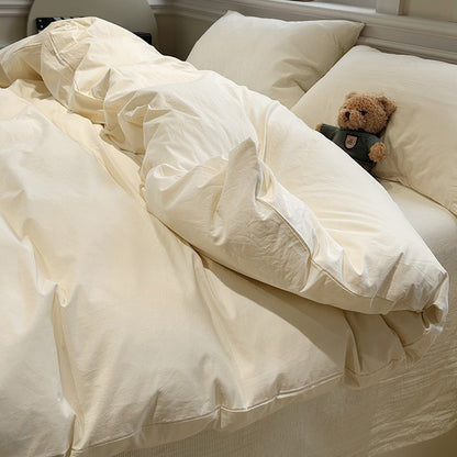 Pure Cotton Bed Sheet Set with Quilt Cover
