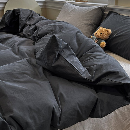 Pure Cotton Bed Sheet Set with Quilt Cover