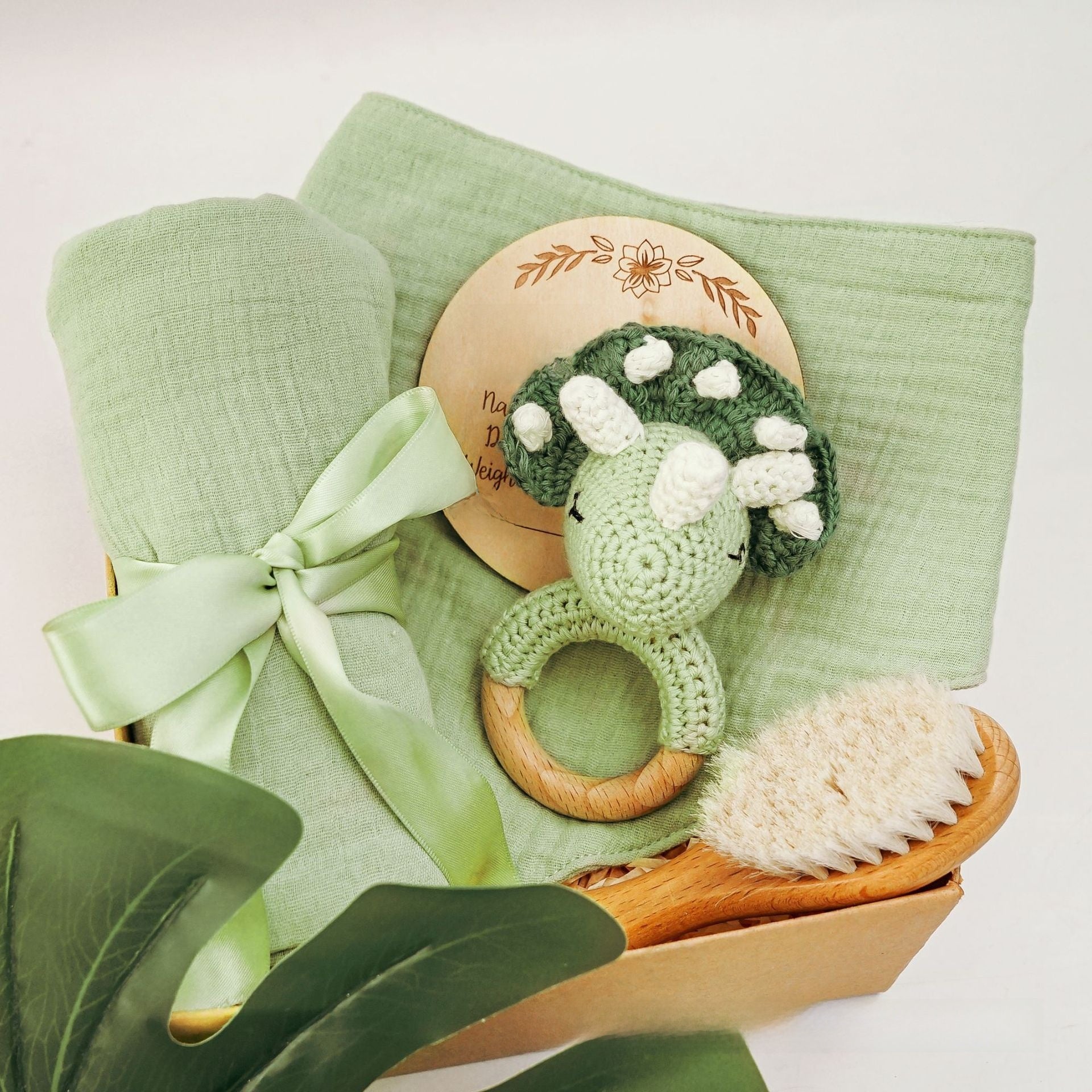 Pure Cotton Crochet Baby Rattle Toys Gift Set