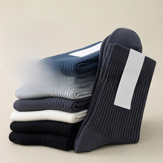 Pure Cotton Double-Needle Mens Socks