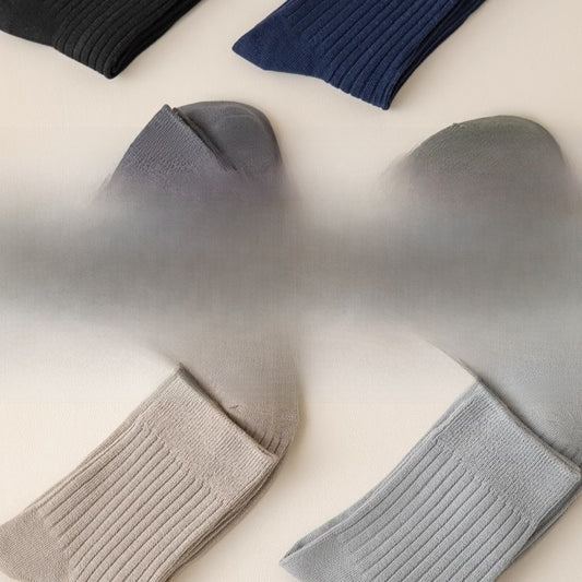 Pure Cotton Double-Needle Mens Socks