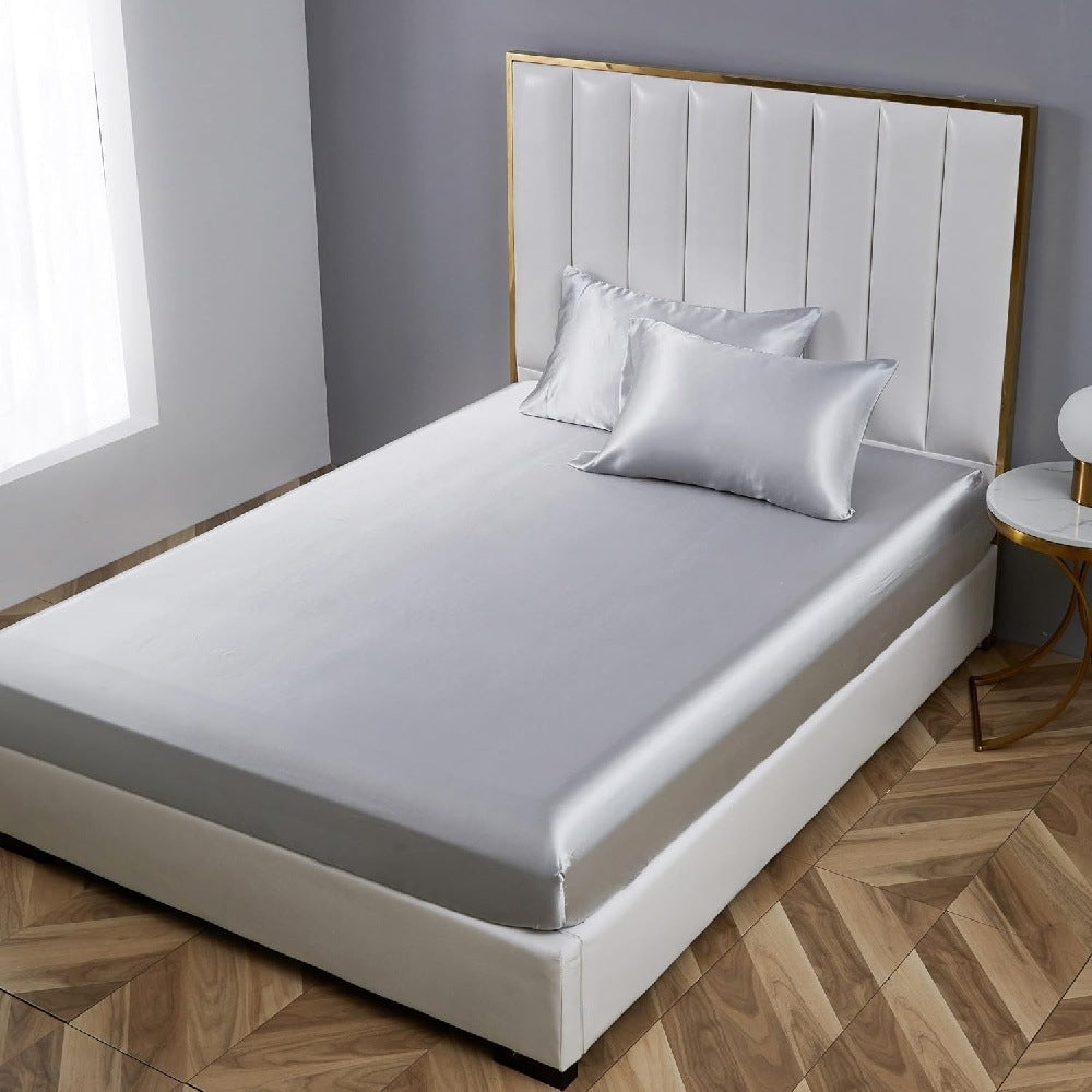 Pure Cotton Fitted Sheet Set with Pillowcases