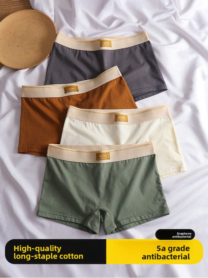 Pure Cotton Graphene Antibacterial Boxer Briefs for Women