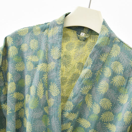 Pure Cotton Jacquard Bathrobe