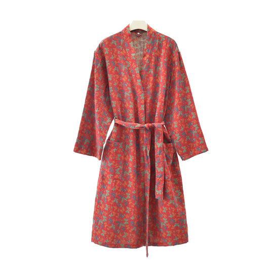 Pure Cotton Jacquard Bathrobe
