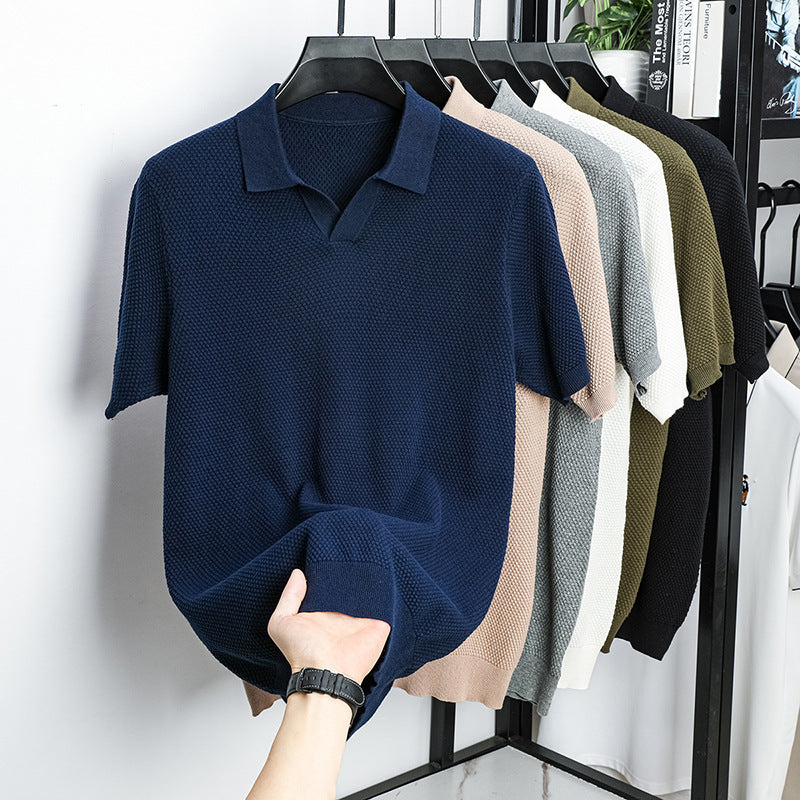 Pure Cotton Knitted Polo Shirt