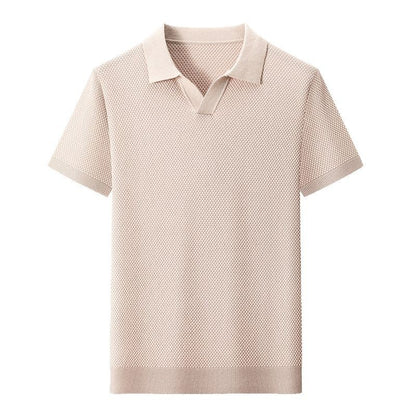 Pure Cotton Knitted Polo Shirt