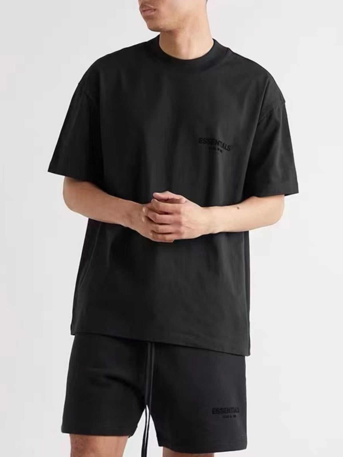 Pure cotton loose short-sleeved shirt