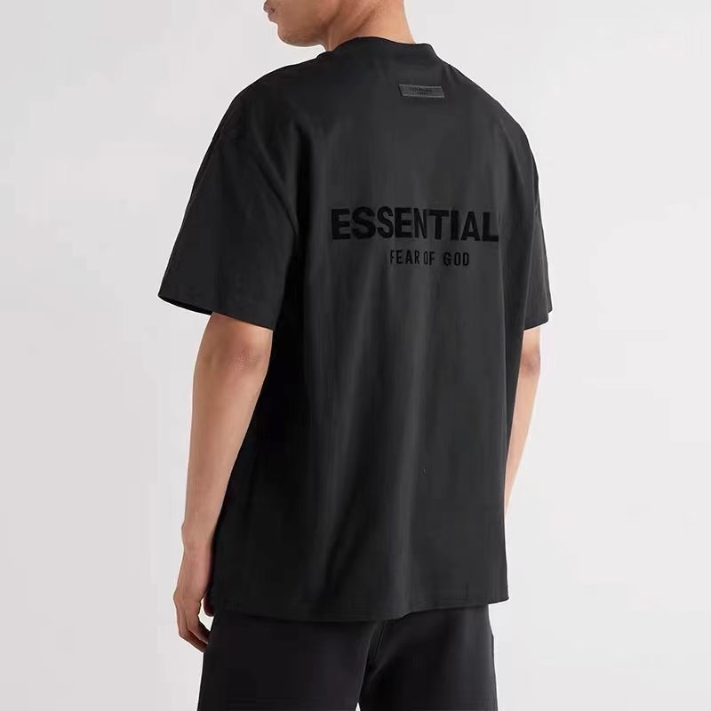 Pure cotton loose short-sleeved shirt