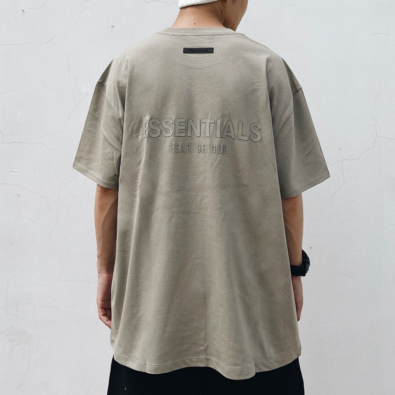 Pure cotton loose short-sleeved shirt