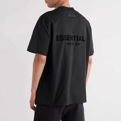 Pure cotton loose short-sleeved shirt