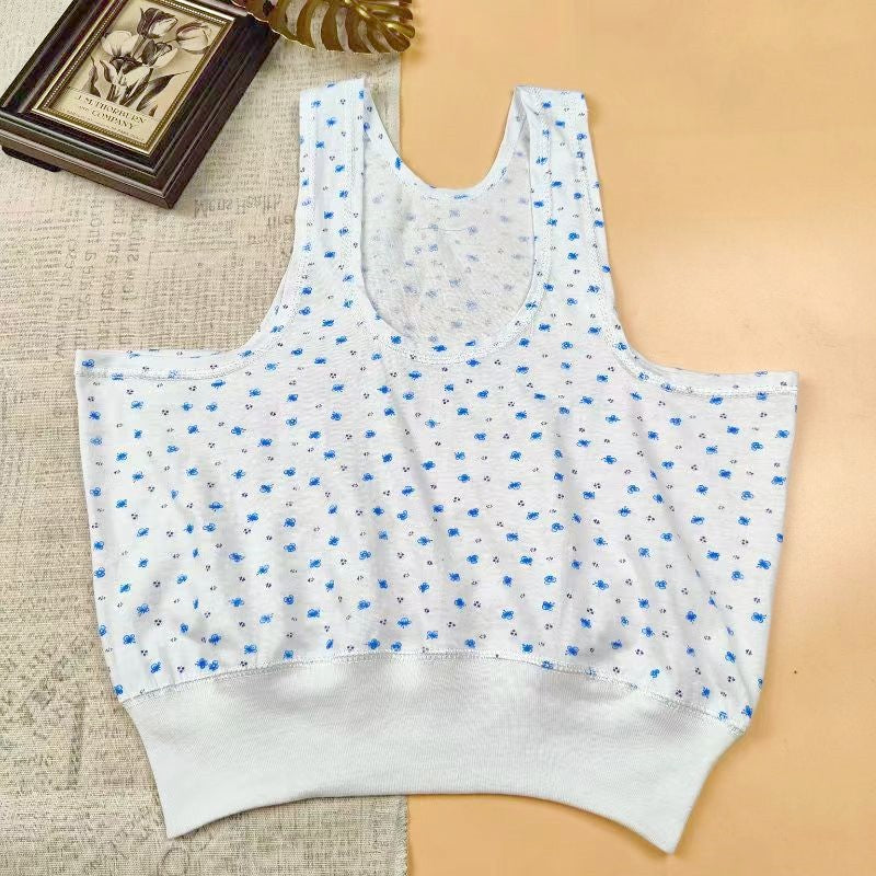 Pure Cotton Loose Vest for Elderly - Multi-Pack Options
