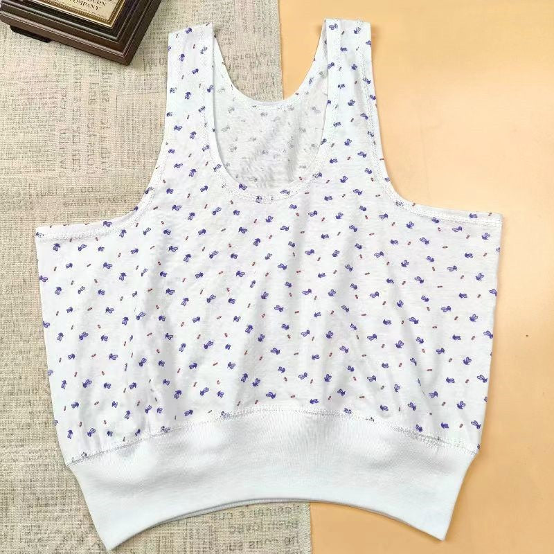 Pure Cotton Loose Vest for Elderly - Multi-Pack Options