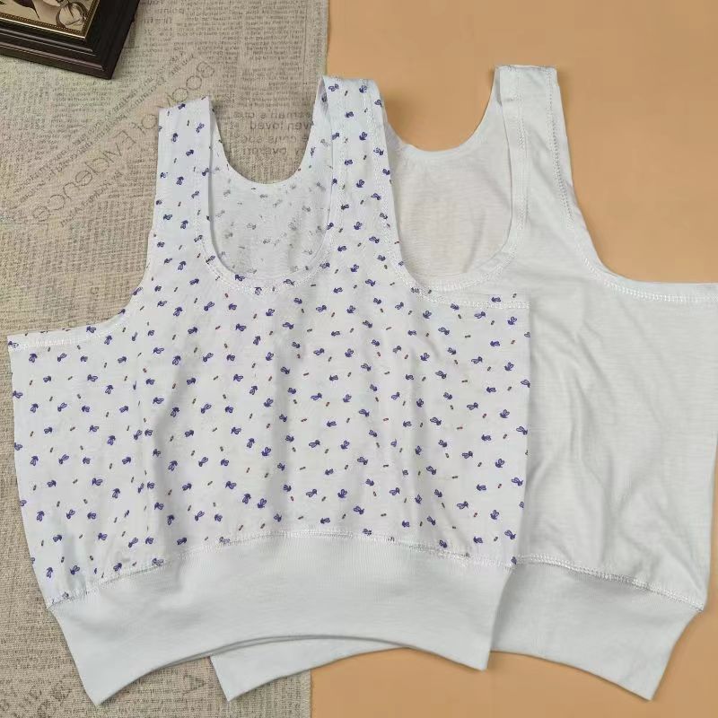 Pure Cotton Loose Vest for Elderly - Multi-Pack Options