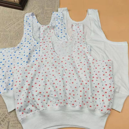 Pure Cotton Loose Vest for Elderly - Multi-Pack Options