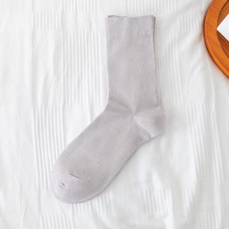 Pure Cotton Mid-Calf Boneless Socks
