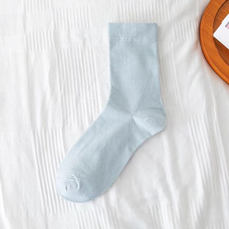 Pure Cotton Mid-Calf Boneless Socks