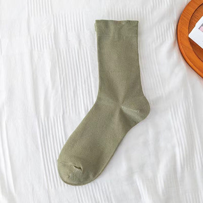Pure Cotton Mid-Calf Boneless Socks