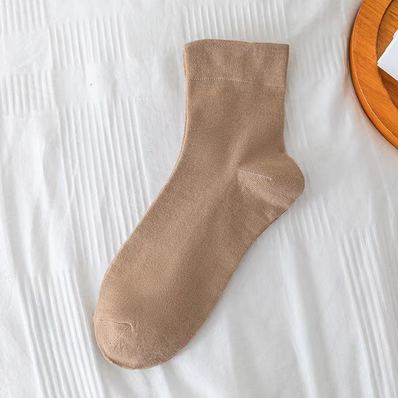 Pure Cotton Mid-Calf Boneless Socks