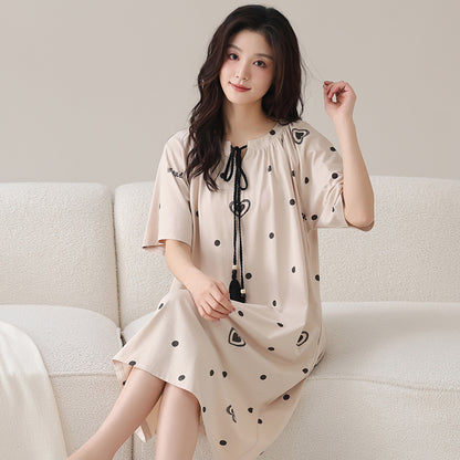 Pure cotton nightgown for women
