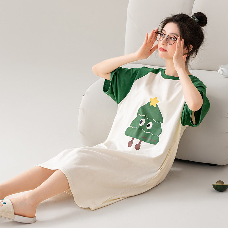 Pure cotton nightgown