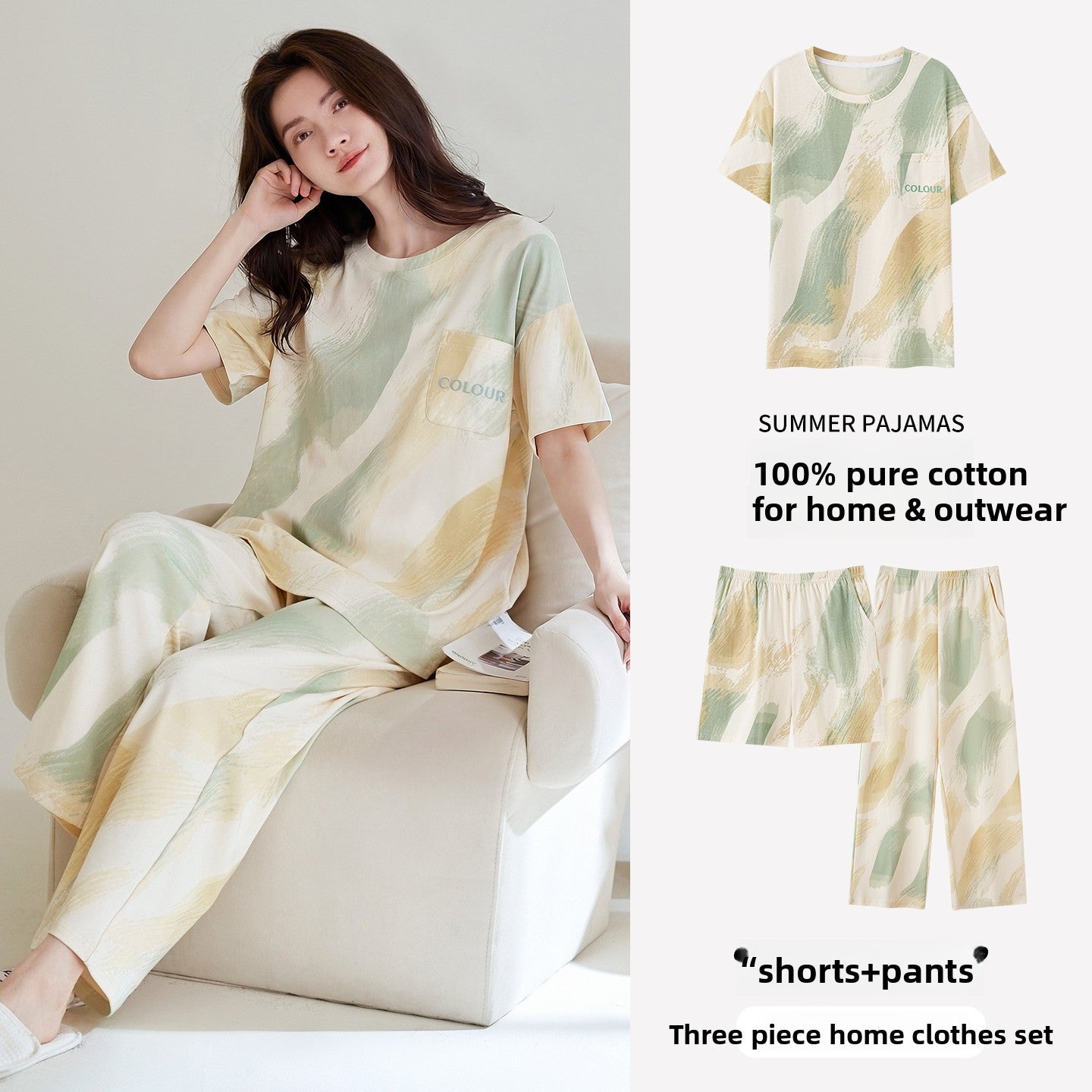 Pure Cotton Pajama Set for Women