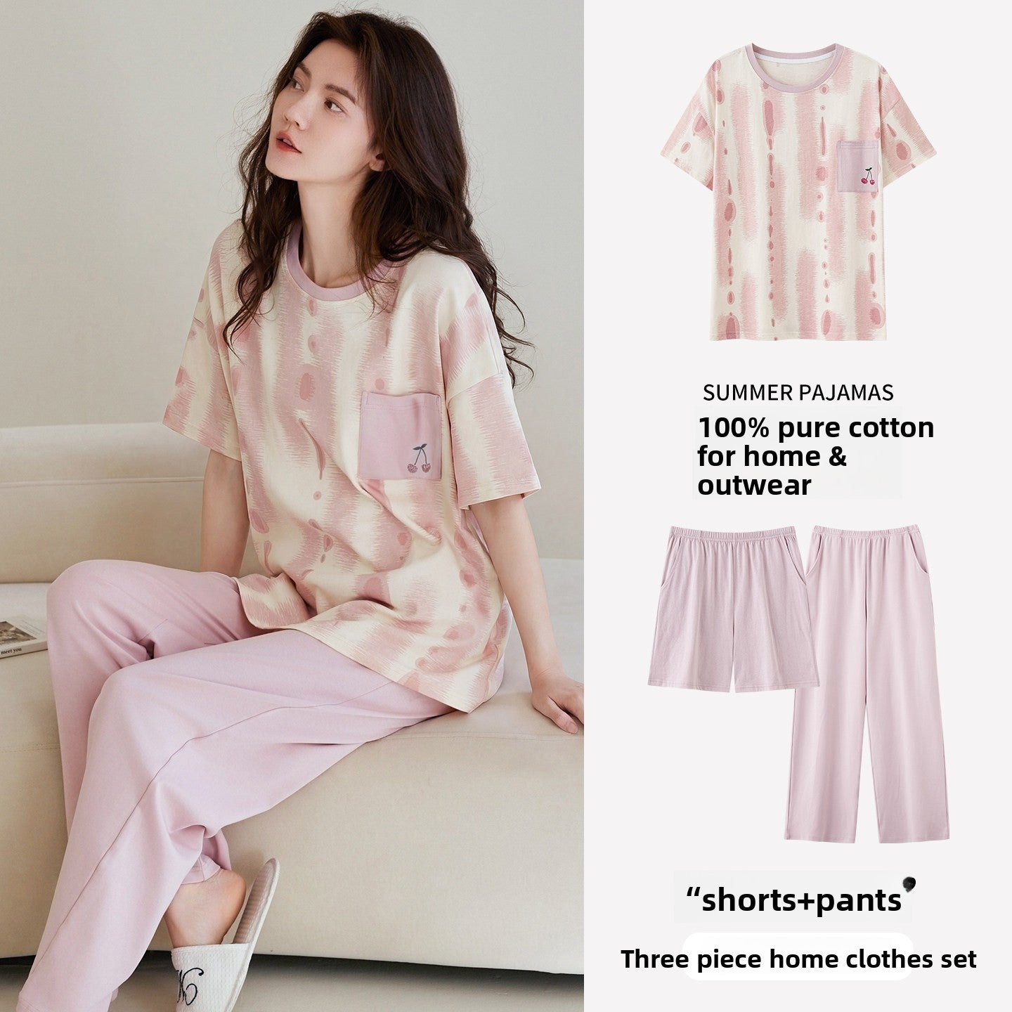 Pure Cotton Pajama Set for Women