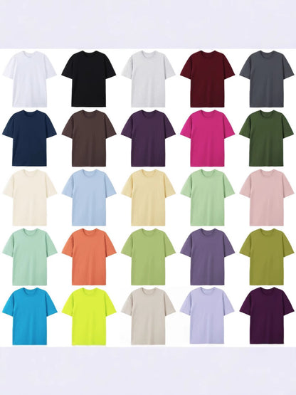 Pure cotton short-sleeved T-shirt for men in summer