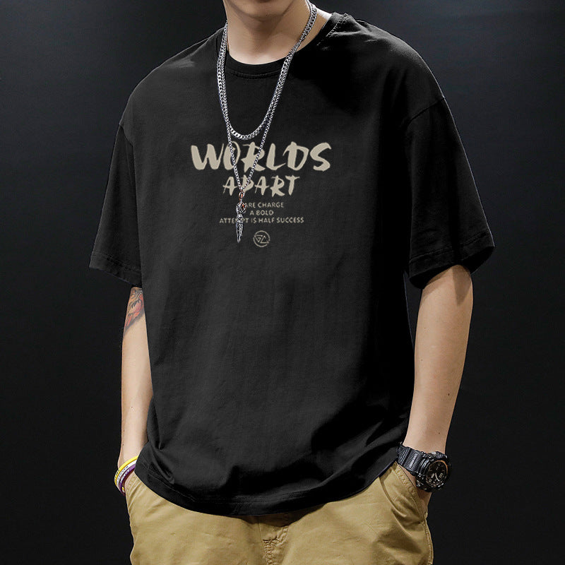 Pure cotton short-sleeved T-shirt for men