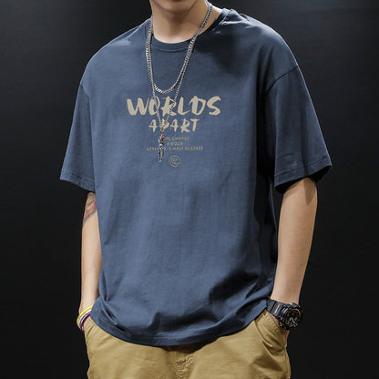 Pure cotton short-sleeved T-shirt for men