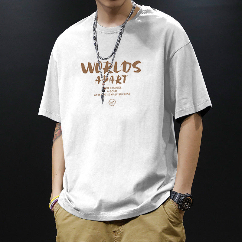 Pure cotton short-sleeved T-shirt for men