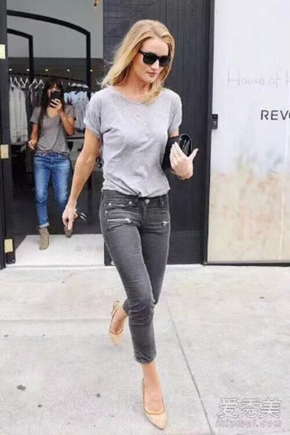 Pure cotton short-sleeved t-shirt for women