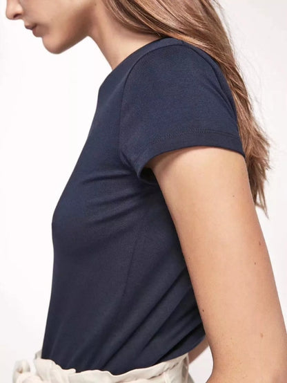 Pure cotton short-sleeved t-shirt for women