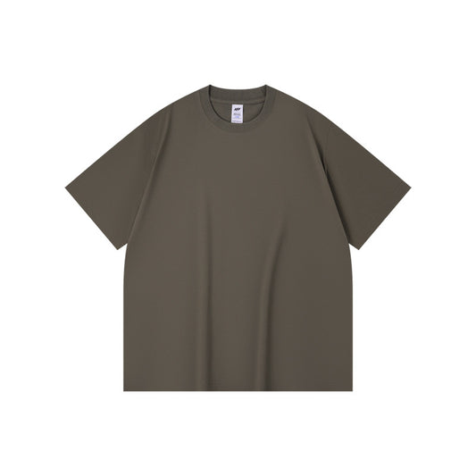 Pure cotton short-sleeved T-shirt in solid color