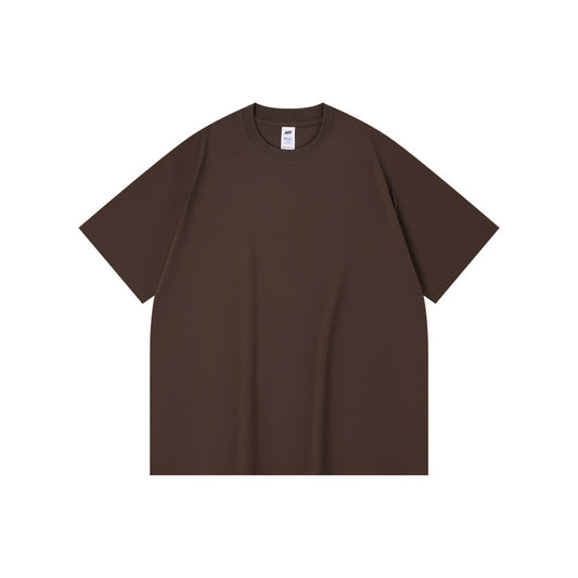 Pure cotton short-sleeved T-shirt in solid color