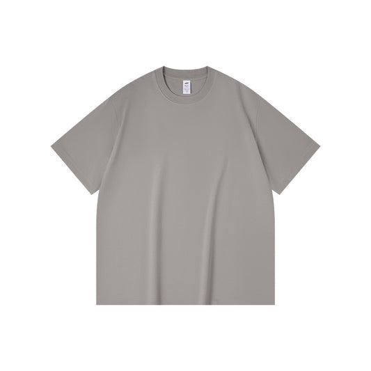 Pure cotton short-sleeved T-shirt in solid color