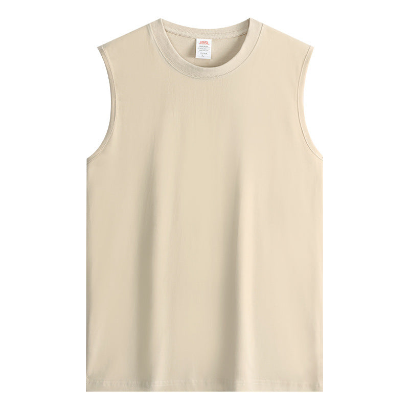Pure cotton sleeveless vest T-shirt