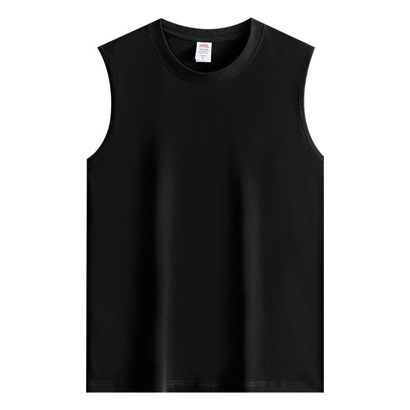 Pure cotton sleeveless vest T-shirt